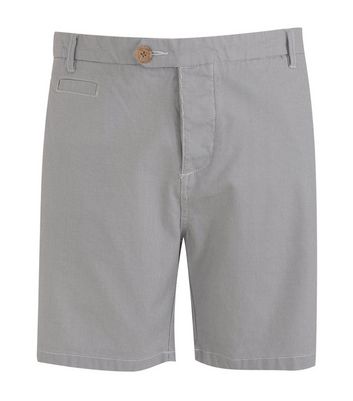 Image of Pale Blue Stripe Chino Shorts New Look