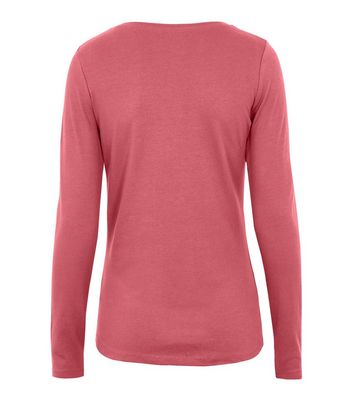 Image of Pink Long Sleeve Crew Neck Top New Look