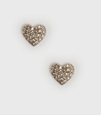 new look heart earrings