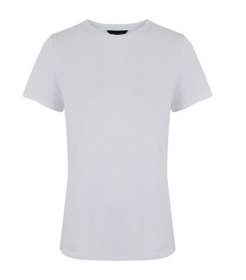 white crew neck tee shirts
