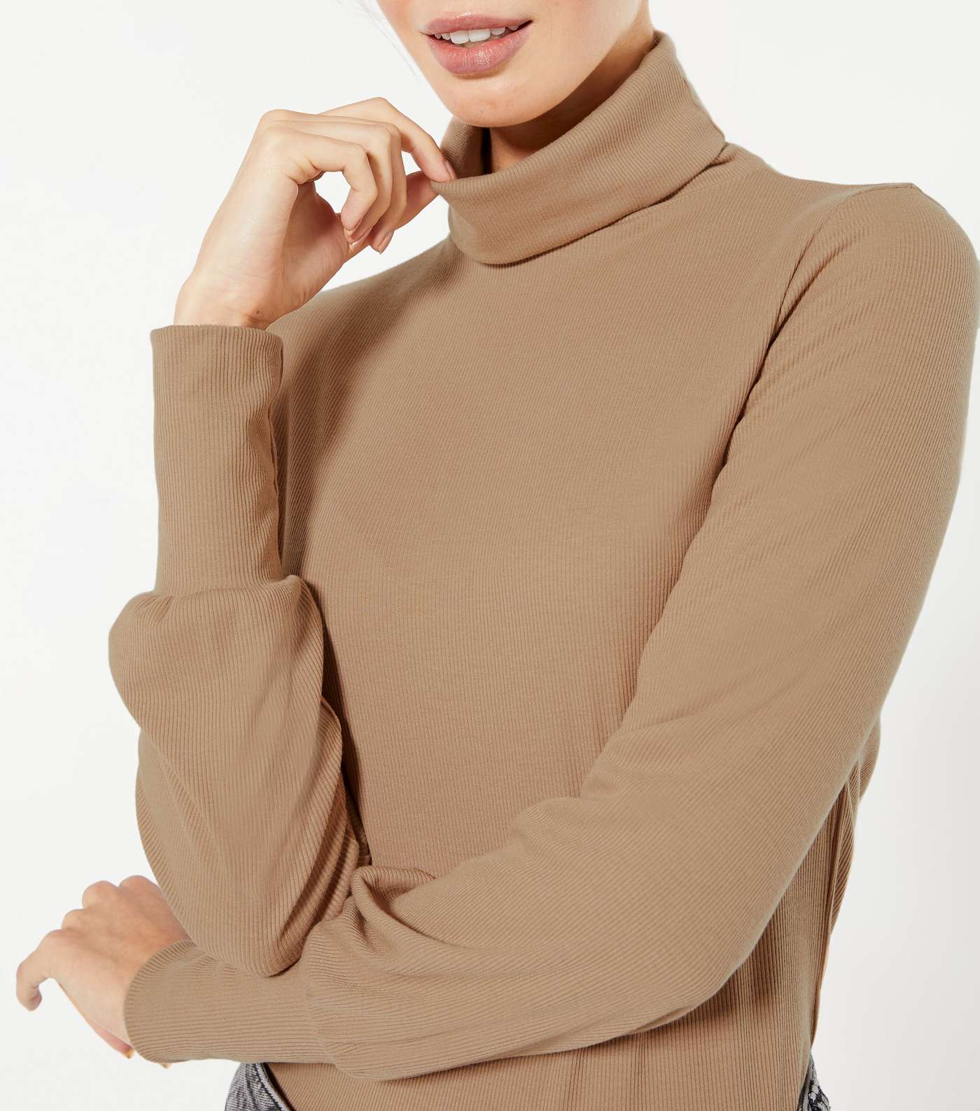 Camel Roll Neck Top  Image 4