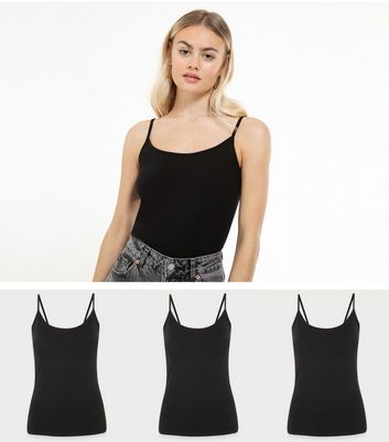 Click to view product details and reviews for 3 Pack Black Camis New Look.