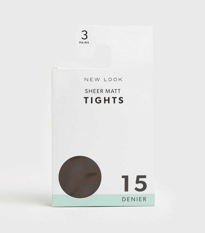 Buy Matt 15 Denier Tights 3 Pack from Next