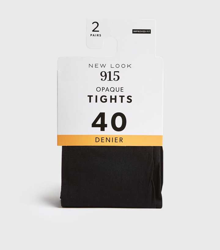 2-pack 40 denier tights - Black - Ladies