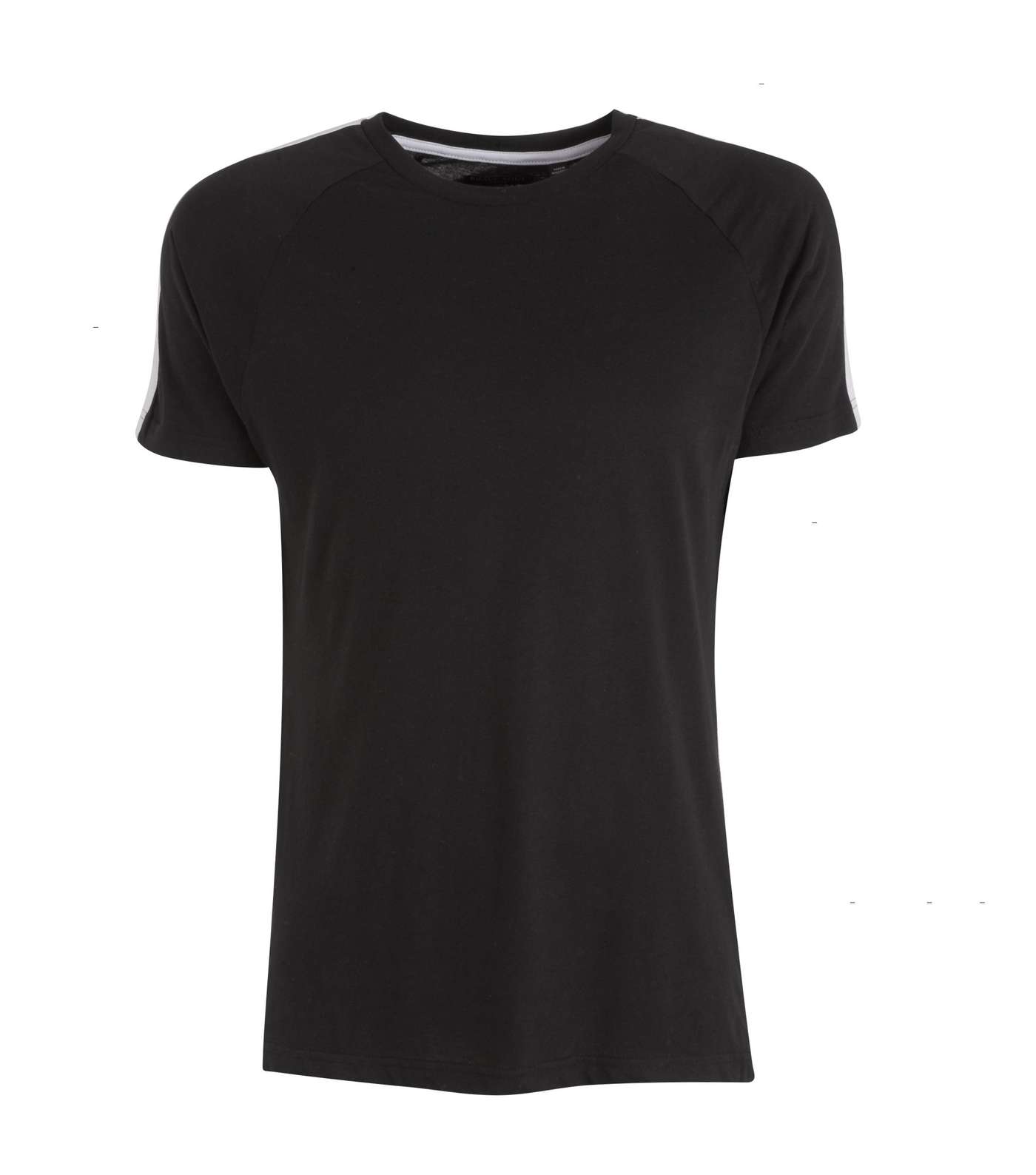 Black Tape Stripe Sleeve T-Shirt
