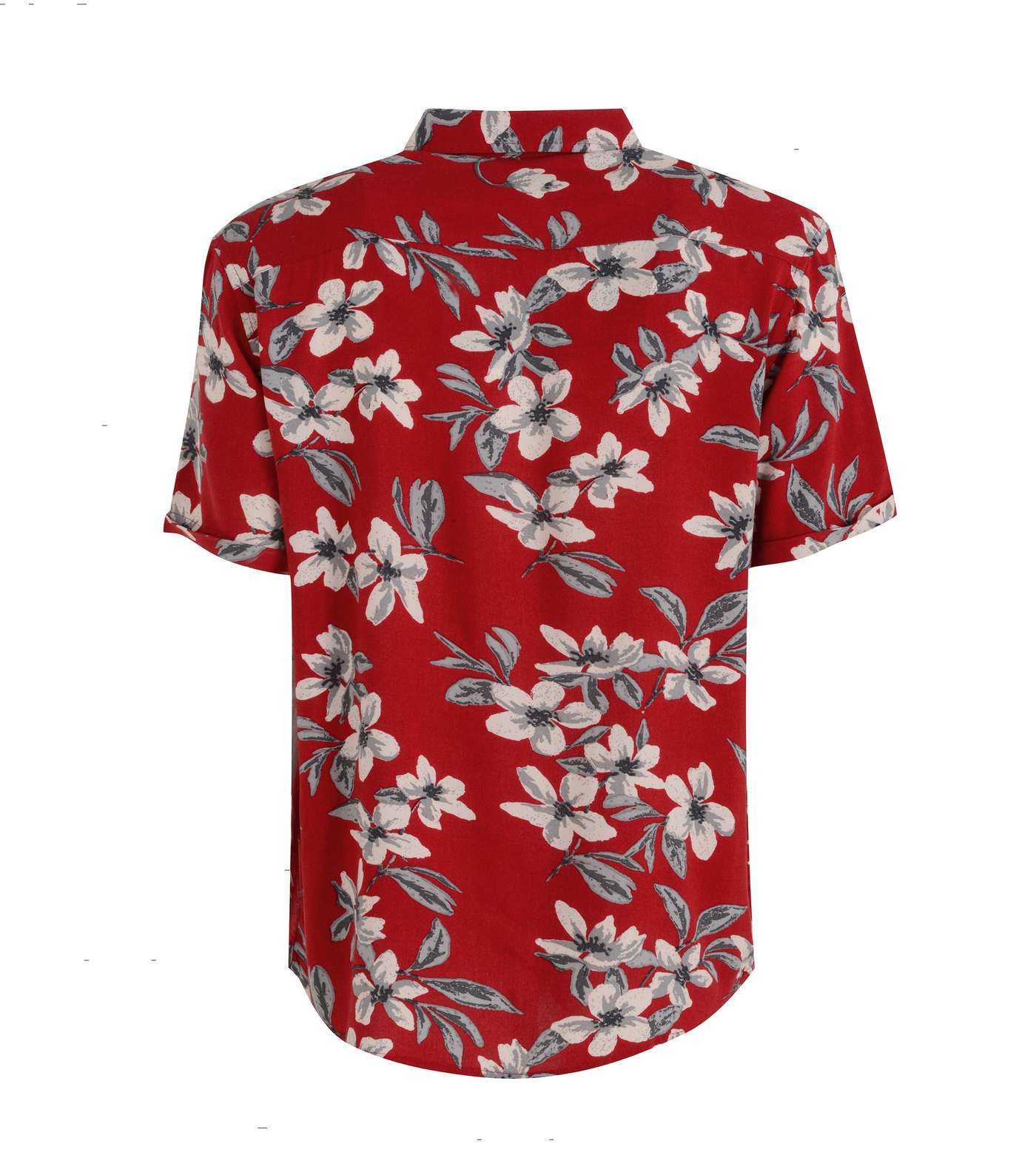 Red Tropical Short Sleeve Shirt Image 2