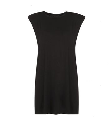 Image of Black Sleeveless Mini Dress New Look