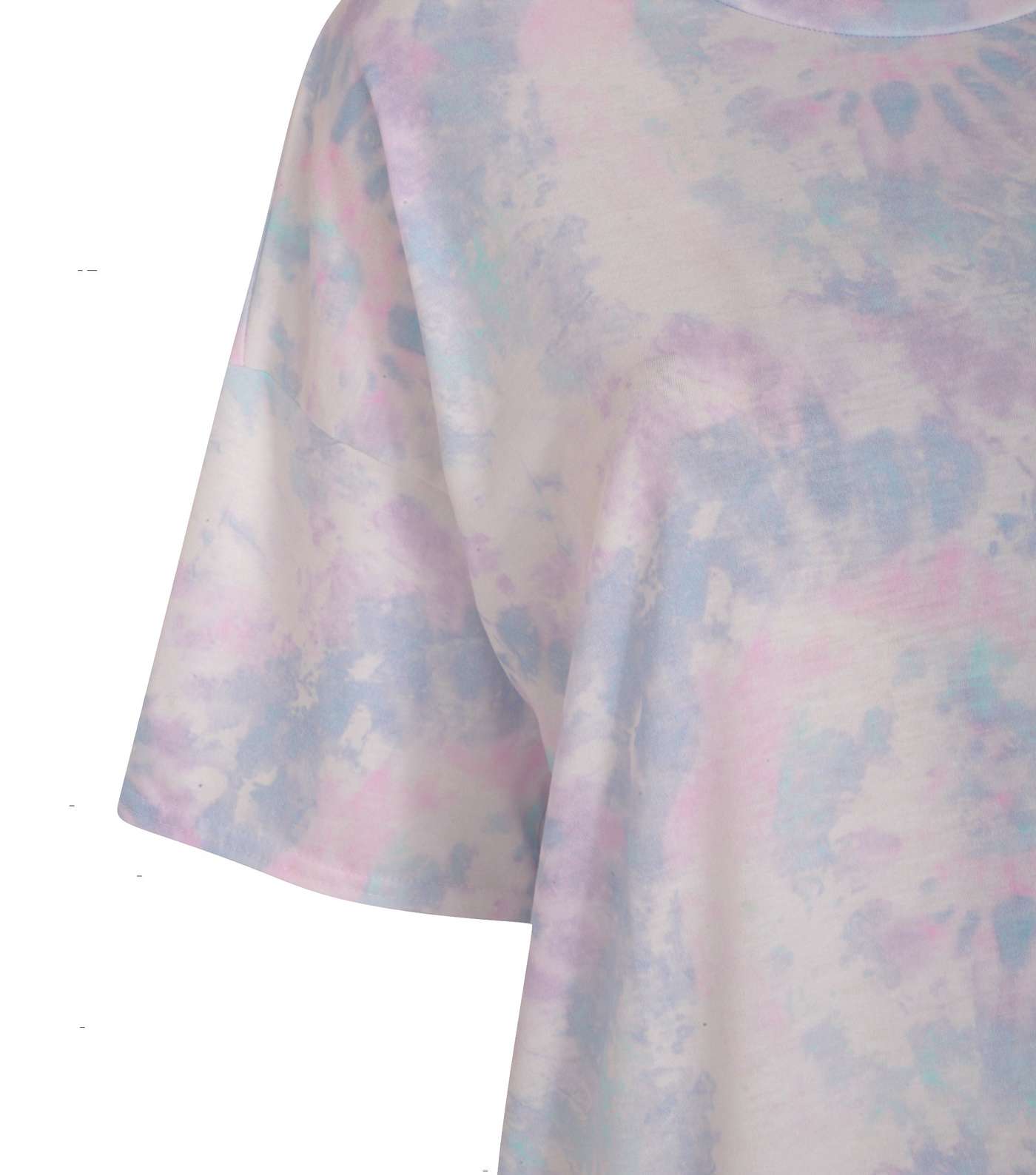 Lilac Tie Dye Short Sleeve T-Shirt Dress Image 3