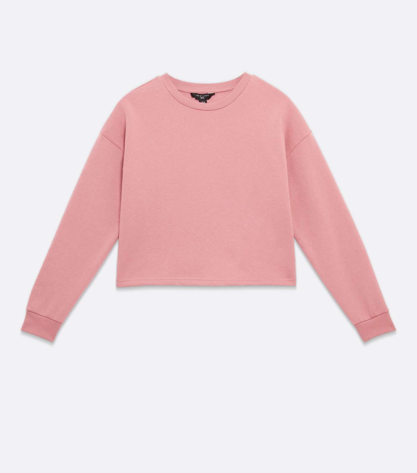 Girls Mid Pink Crew Neck Sweatshirt Image 5
