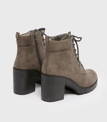 new look grey suede boots