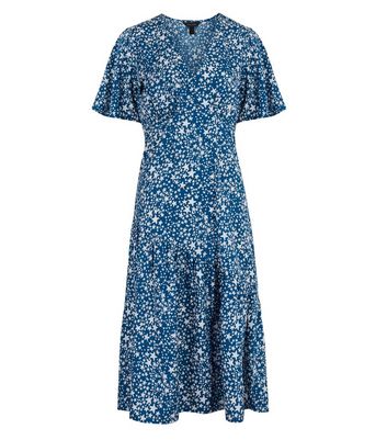 Asymmetric Tiered Hem Midi Dress 