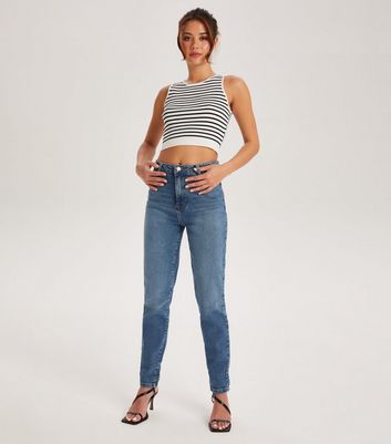 Urban Bliss Blue Mom Jeans New Look
