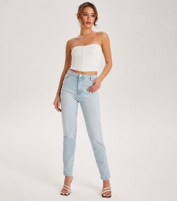 Urban Bliss Pale Blue Mom Jeans New Look