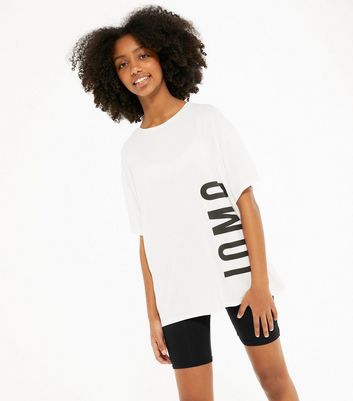 girls white cycling shorts