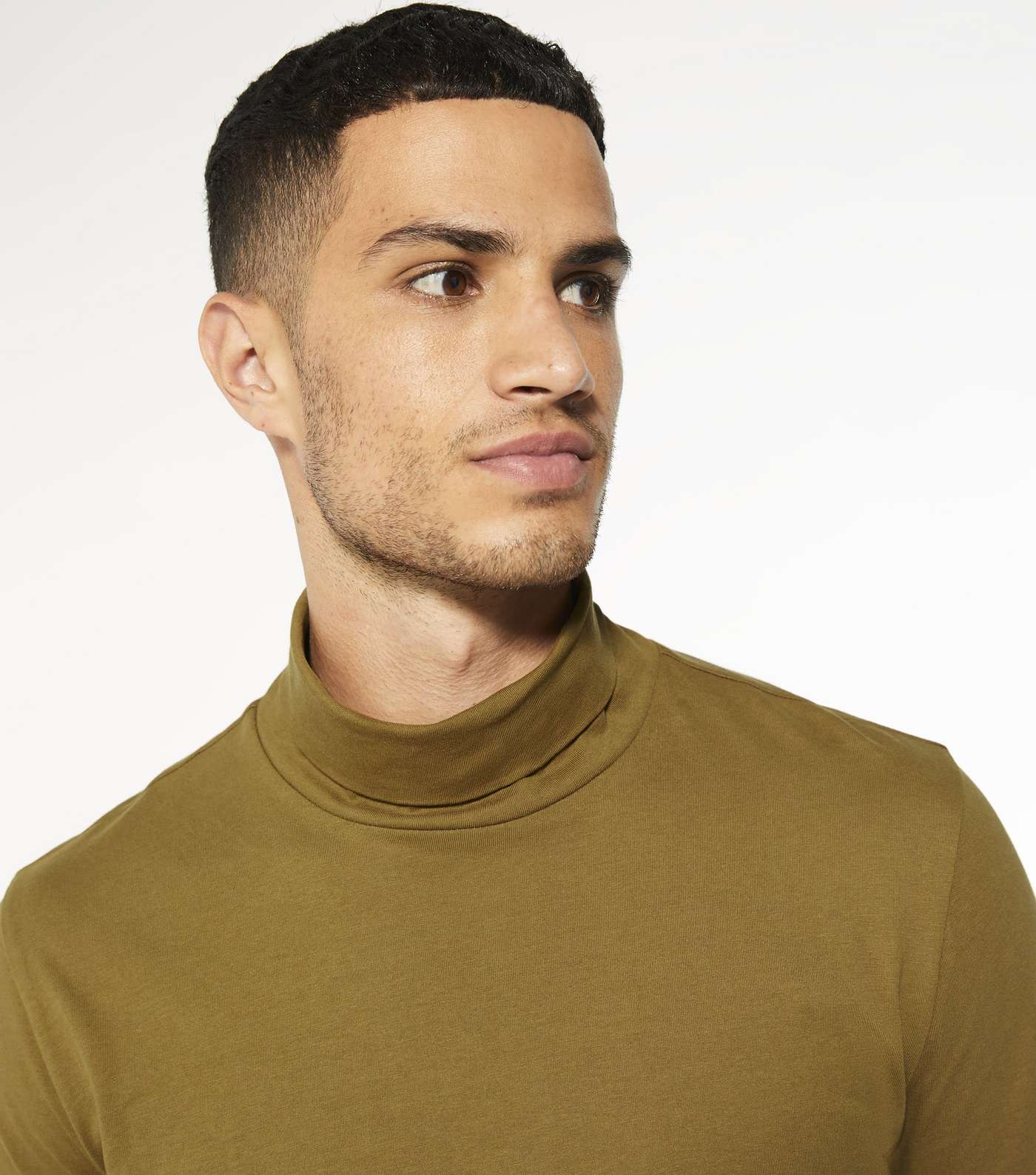 Tan Roll Neck Long Sleeve Top Image 3