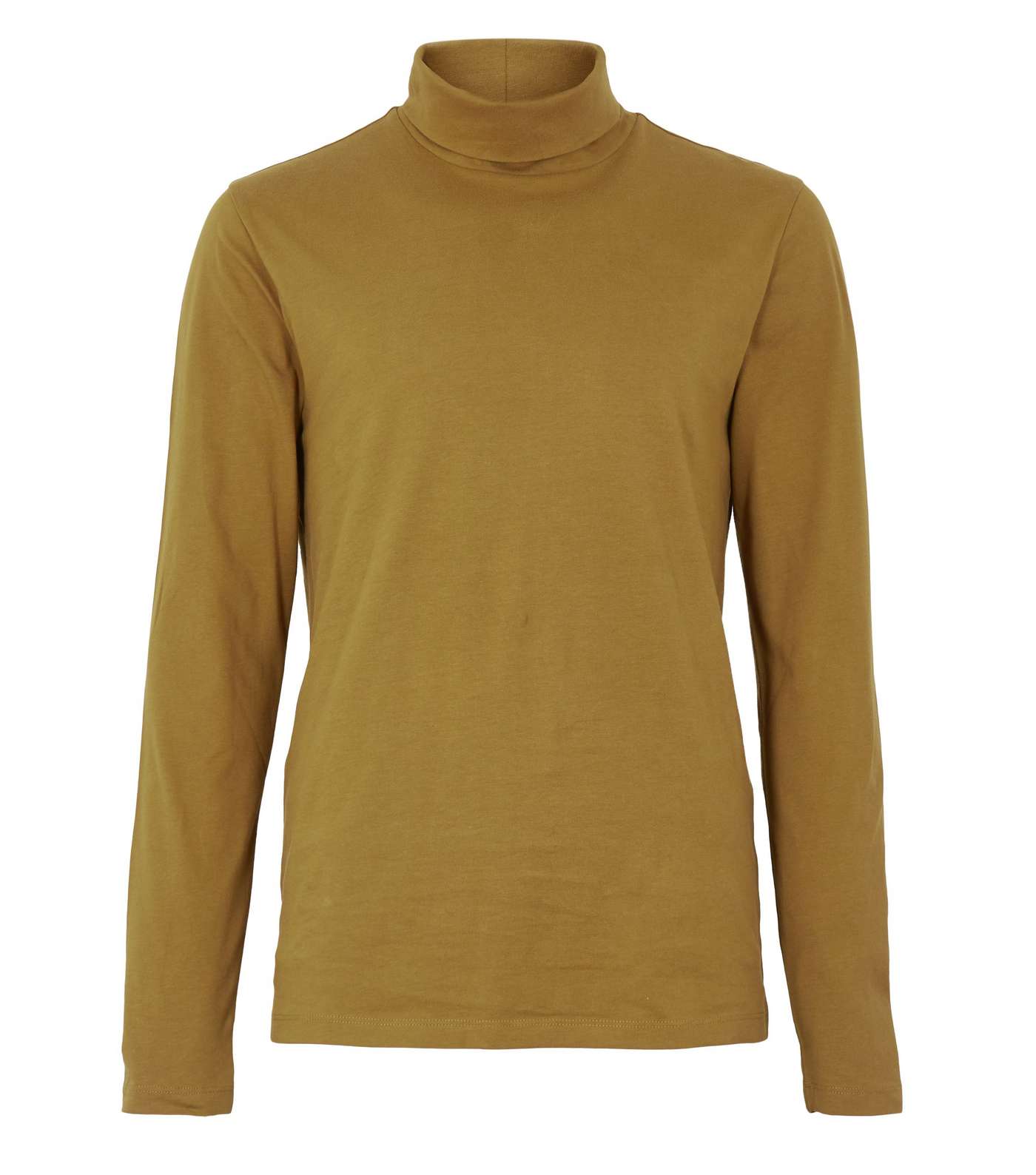 Tan Roll Neck Long Sleeve Top Image 5