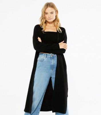 Maxi ribbed clearance cardigan