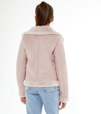 ladies pale pink fleece jacket