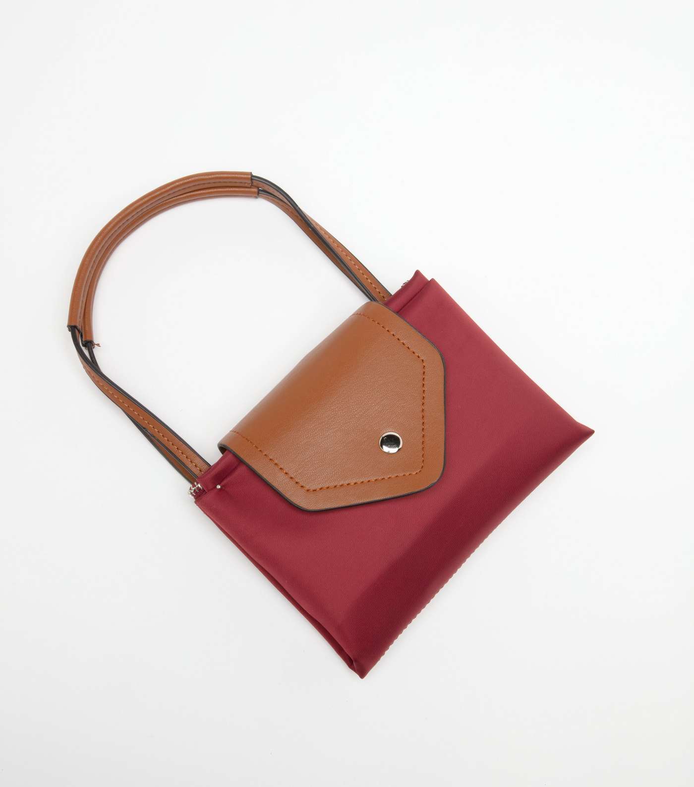Burgundy Foldable Tote Bag Image 3