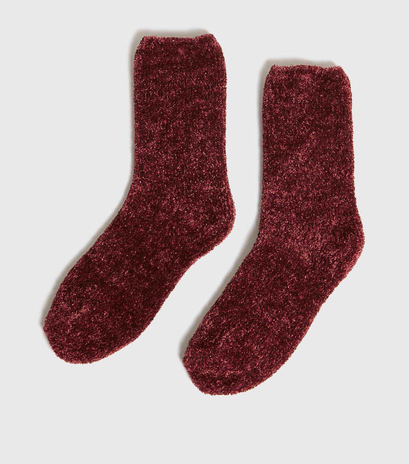 Burgundy Super Soft Bouclé Slipper Socks