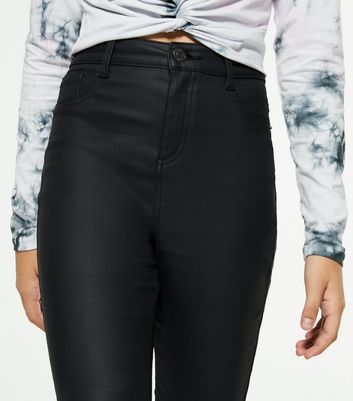 New look hallie coated on sale jeans