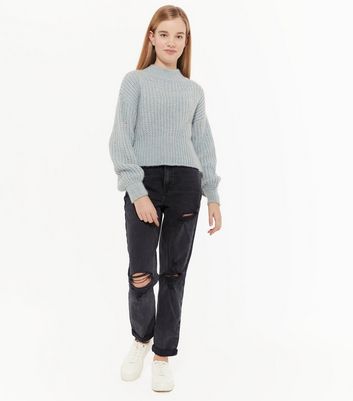 new look black tori mom jeans