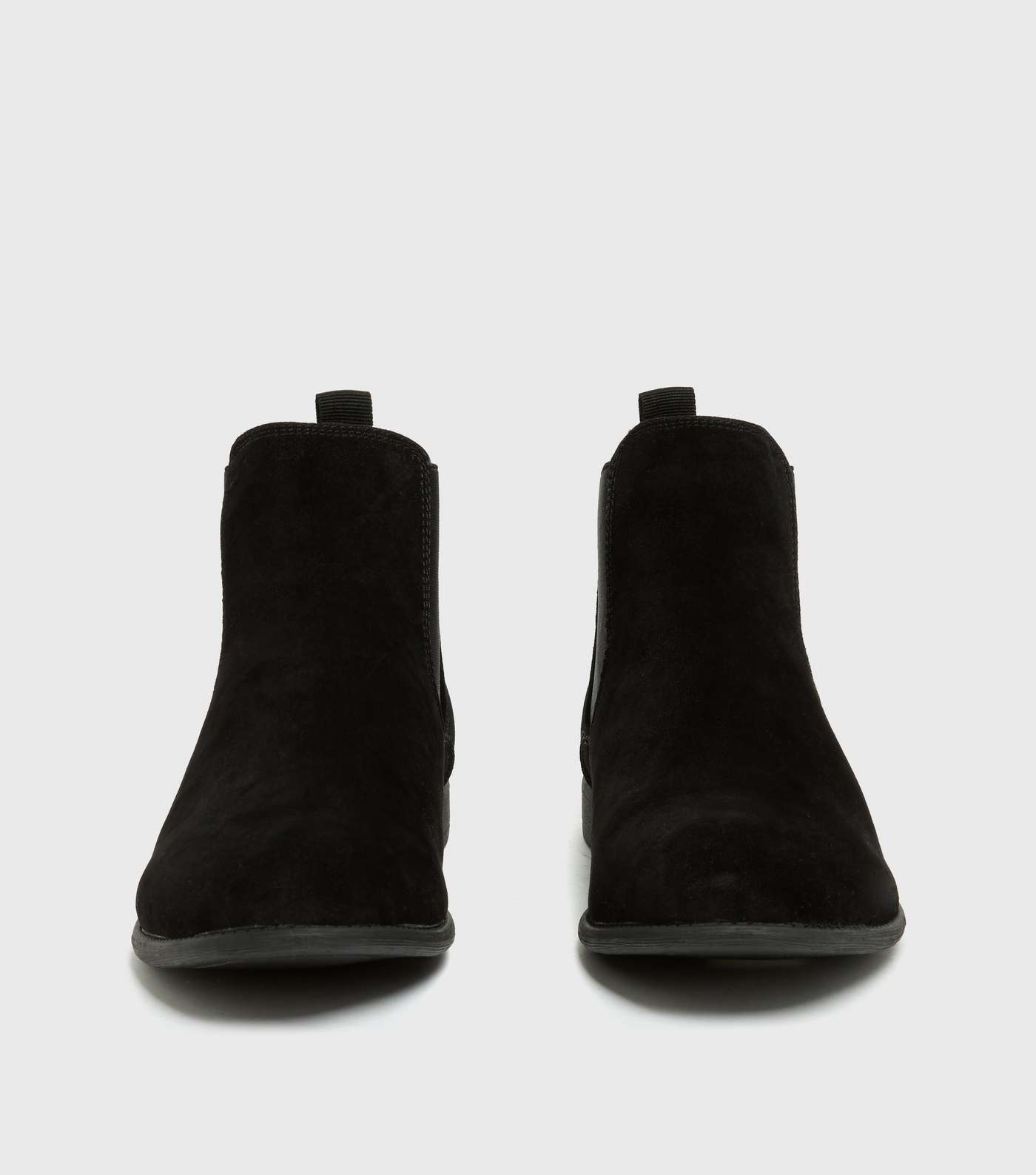 Black Suedette Chelsea Boots Image 3