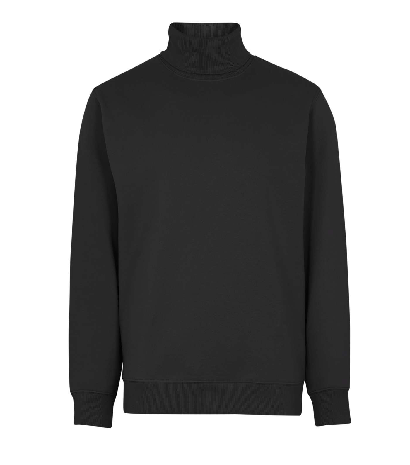 Black Roll Neck Long Sleeve Sweatshirt Image 5