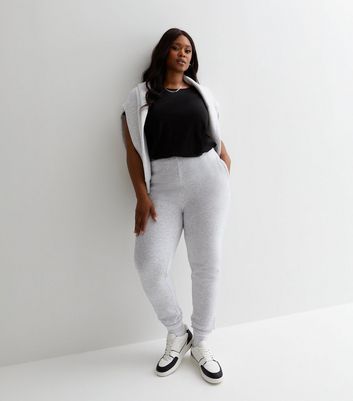 White joggers best sale plus size