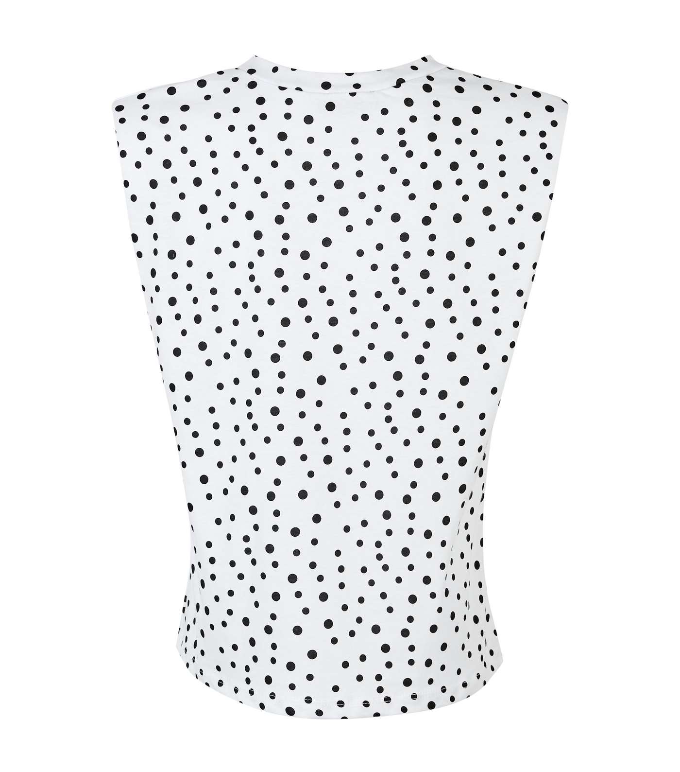 Cameo Rose White Spot Shoulder Pad T-Shirt Image 3