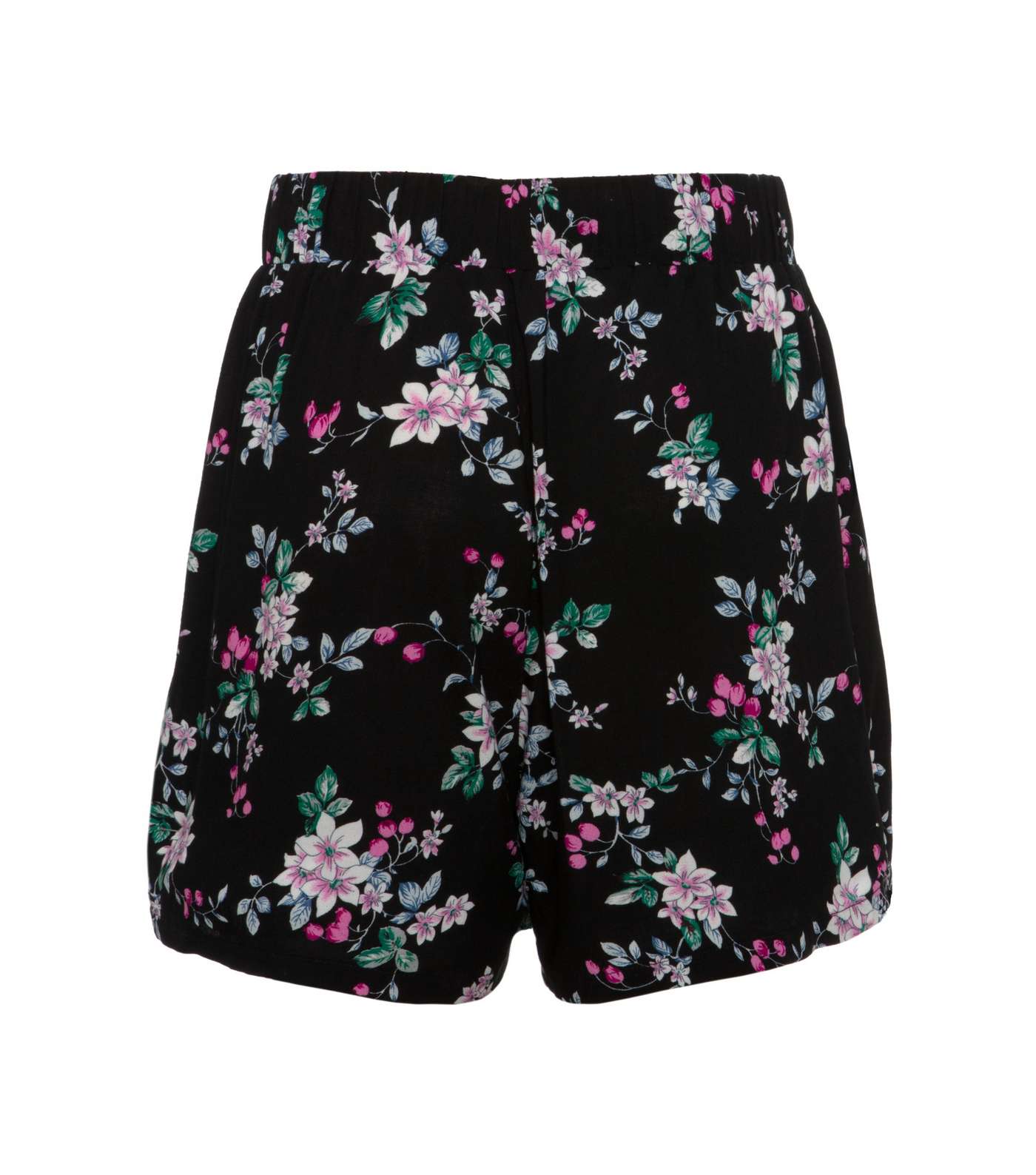 Cameo Rose Black Floral Jersey Shorts Image 2