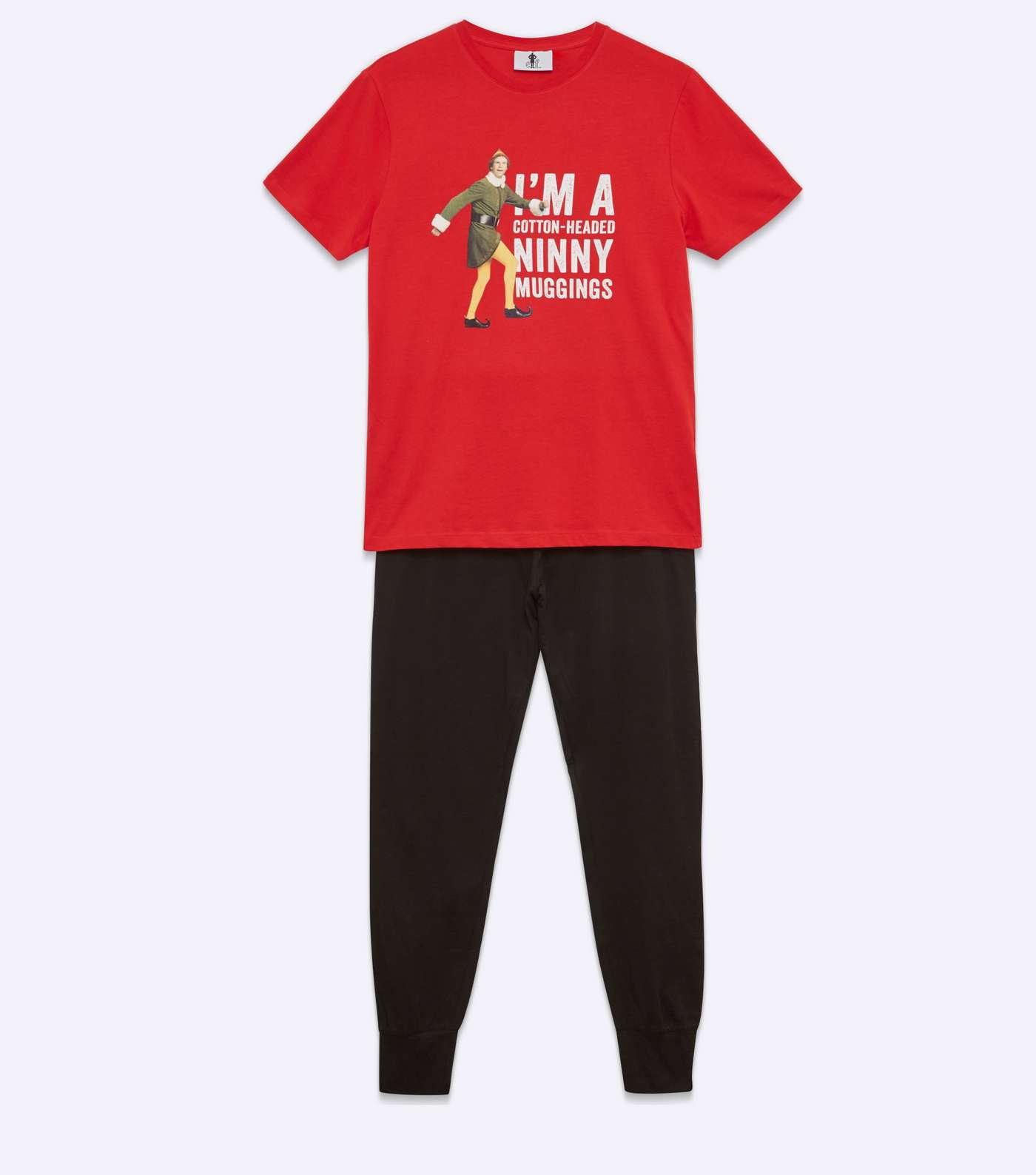 Red Christmas Elf Jogger Pyjama Set Image 3