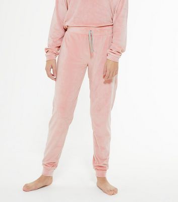 Pink velvet jogger set Clearance