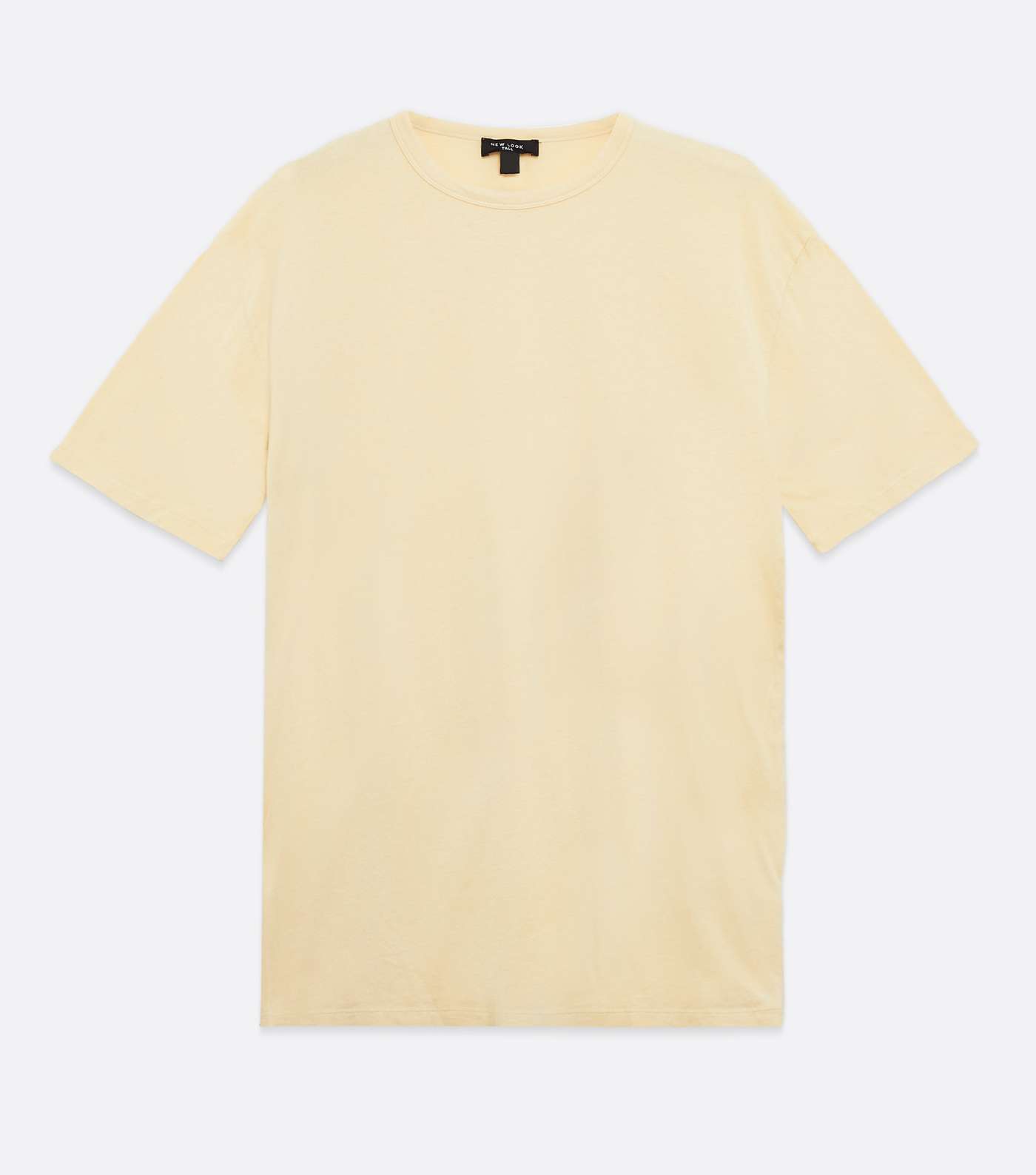 Tall Pale Yellow Acid Wash Oversized T-Shirt Image 5
