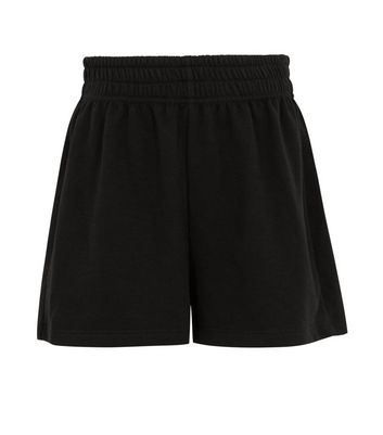 Girls black best sale jersey shorts