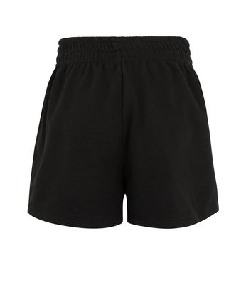 girls black jersey shorts