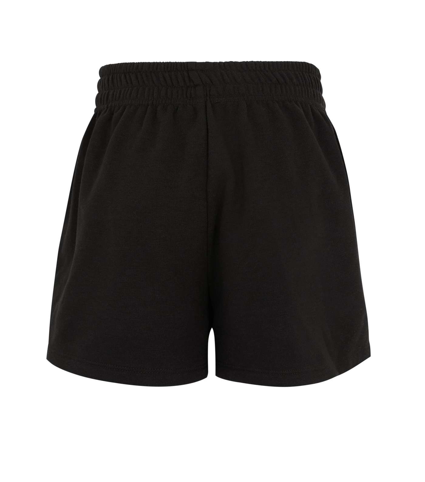 Girls Black Jersey Shorts Image 2