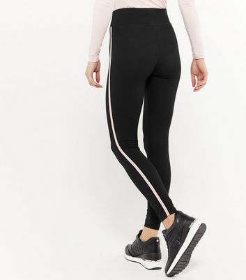 Petite Black and Pink Side Stripe 