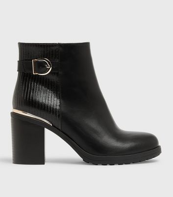 New look black boot heels Clearance