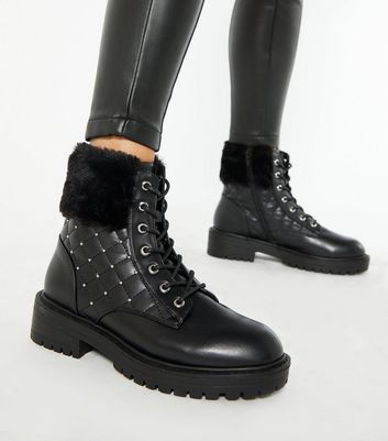 Stud trim sale boots