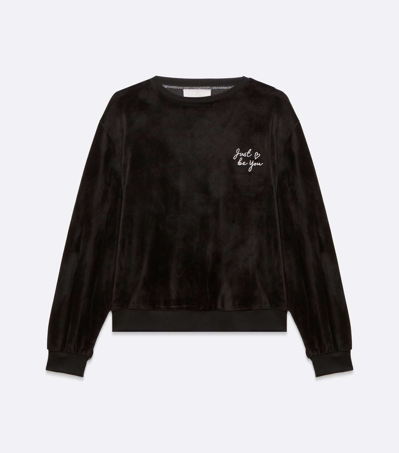 Black Velvet Just Be You Logo Lounge Sweatshirt  Image 5