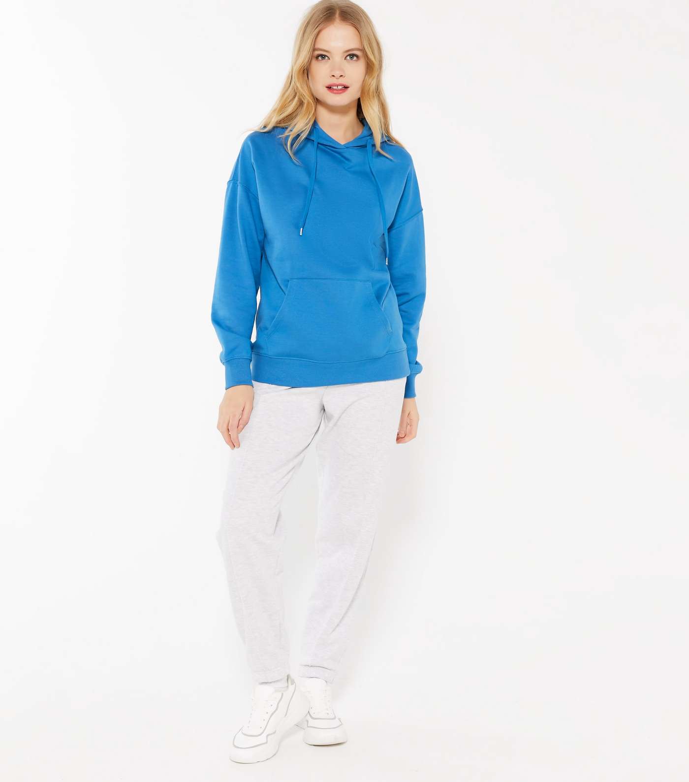 Bright Blue Pocket Front Hoodie  Image 2