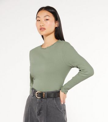 mint long sleeve top