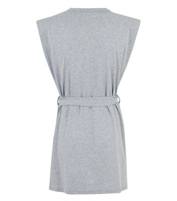 shoulder pad mini dress