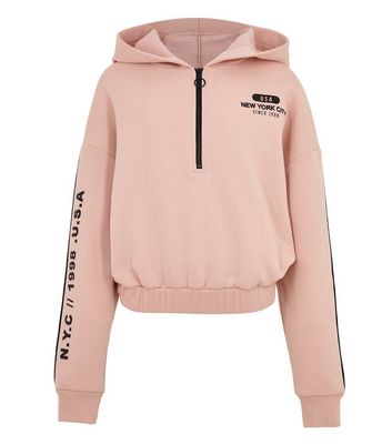 new look pink hoodie