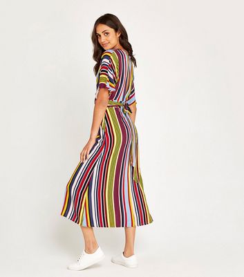 multi coloured midi dress