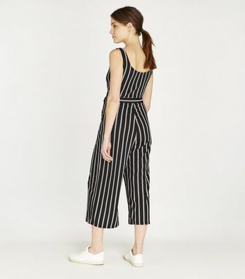 belted cropped jumpsuit