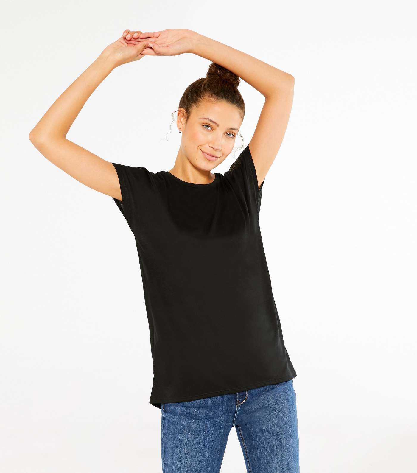 Tall Black Jersey Long T-Shirt