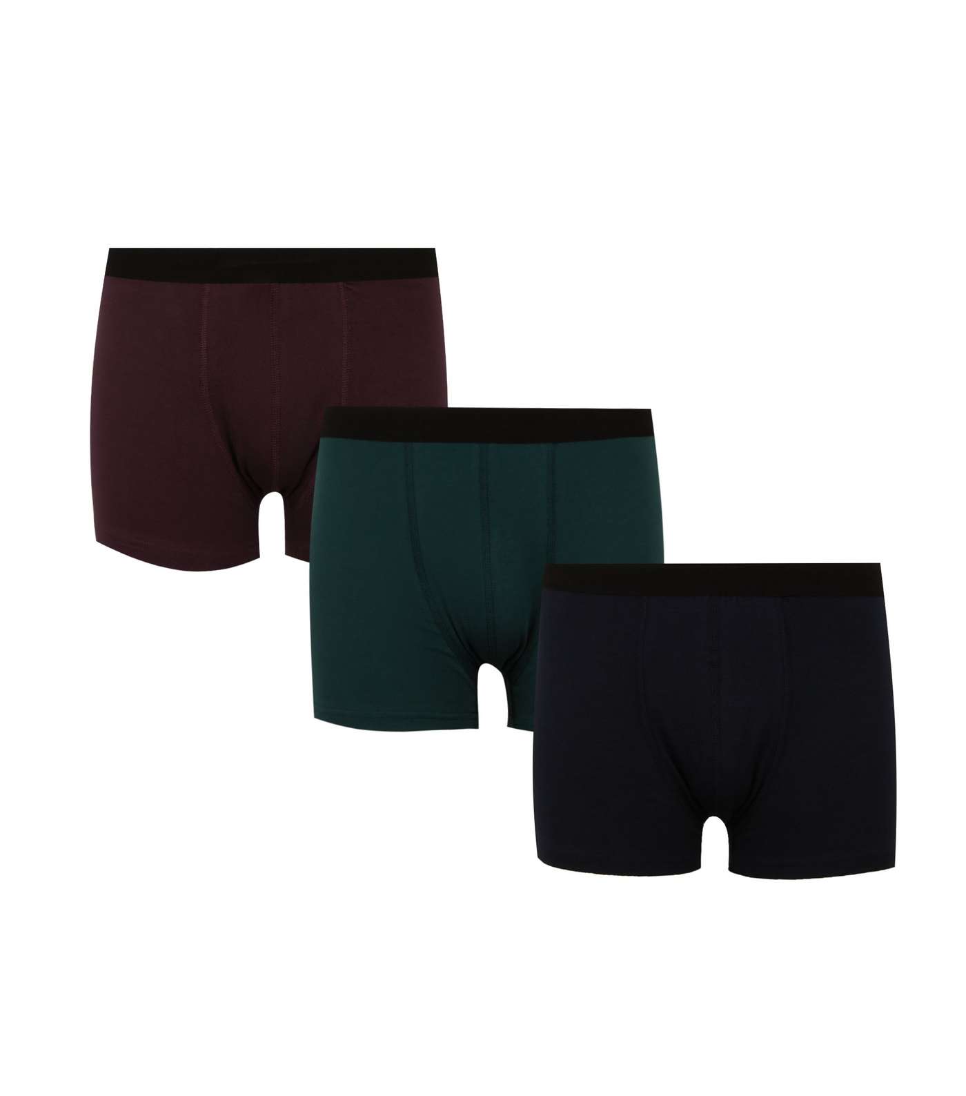 3 Pack Multicoloured Elasticated Jersey Boxers