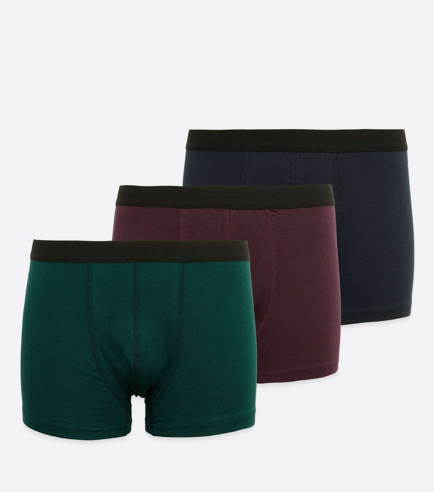 3 Pack Multicoloured Elasticated Jersey Boxers Image 3